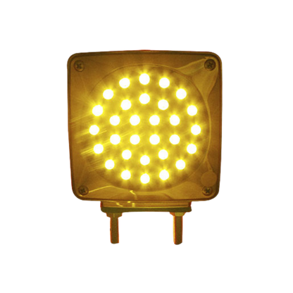 DIRECCIONAL 2 TORNILLOS 66 LEDS AMBAR/ROJO CUADARO DER