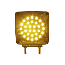 DIRECCIONAL 2 TORNILLOS 66 LEDS AMBAR/ROJO CUADARO IZQ