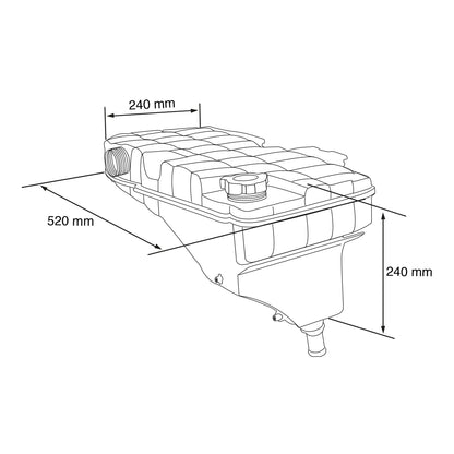 DEPOSITO DE ANTICONGELANTE PARA KENWORTH  T-660 2008-2018