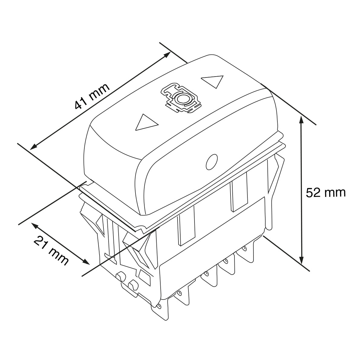 INTERRUPTOR  P/FRENO DE MOTOR DE 3 POSICIONES PARA KENWORTH T-800