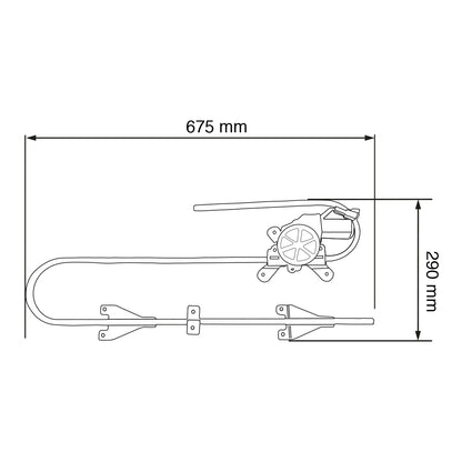 ELEVADOR DE PUERTA ELECTRICA PARA KENWORTH T-800/W-900/T-370 2009 & UP IZQ