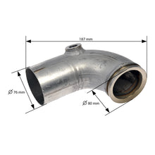 TUBO INFERIOR DEL TURBOCARGADOR PARA MACK  ACERO INOX MOTORES ISL-G 2011-2016