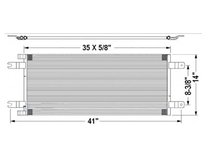 CONDENSADOR PARA KENWORTH W-900/T-400/T-370/T-880