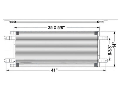 CONDENSADOR PARA KENWORTH W-900/T-400/T-370/T-880