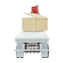 TRACTOCAMION FREIGHTLINER 114SD PLATAFORMA PLANA C/GRÚA ESCALA 1:32