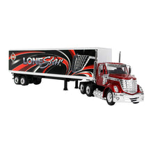 TRACTOCAMION INTER LONESTAR C/ REMOLQUE CAJA SECA ESCALA 1:43