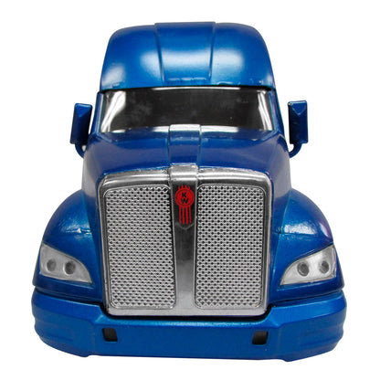 TRACTOCAMION KENWORTH T-700 C/REMOLQUE CAJA SECA DECORADA BANDERA USA KE ESCALA 1:43