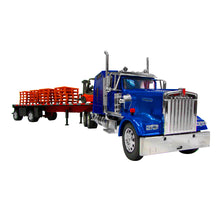TRACTOCAMION KENWORTH W900 C/ PLATAFORMA, MONTACARGAS Y TARIMAS ESCALA 1:32
