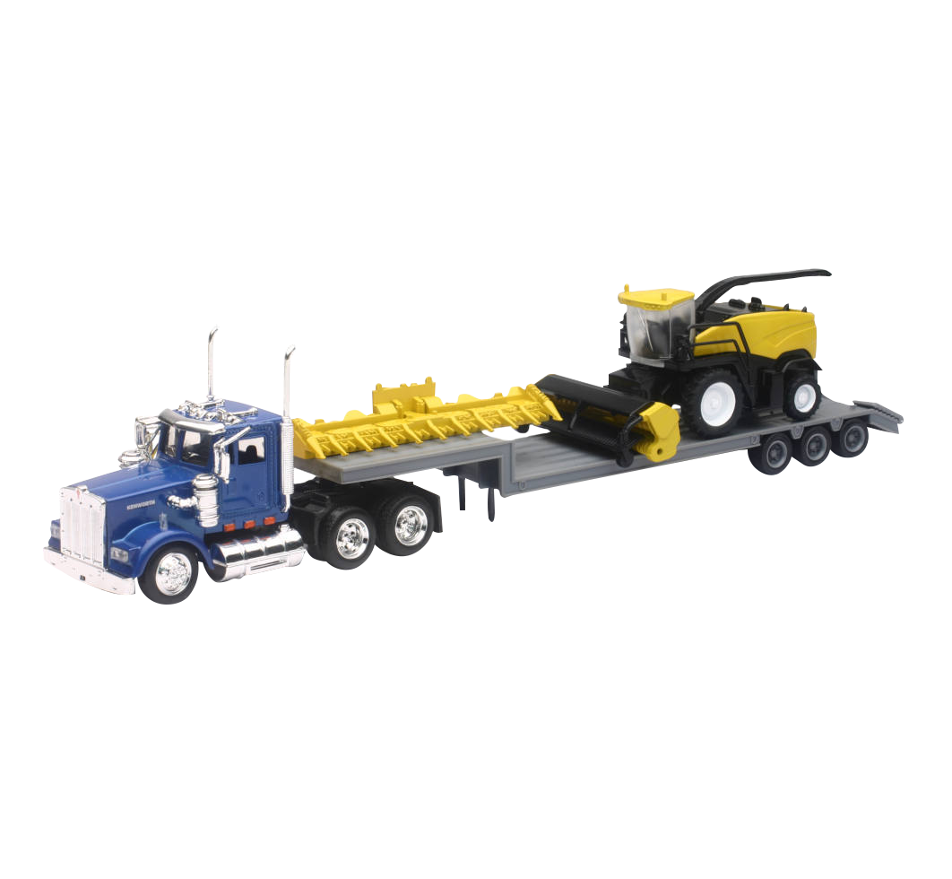 Kenworth W-900 C/COSECHADORA NEW HOLLAND ESCALA 1:43