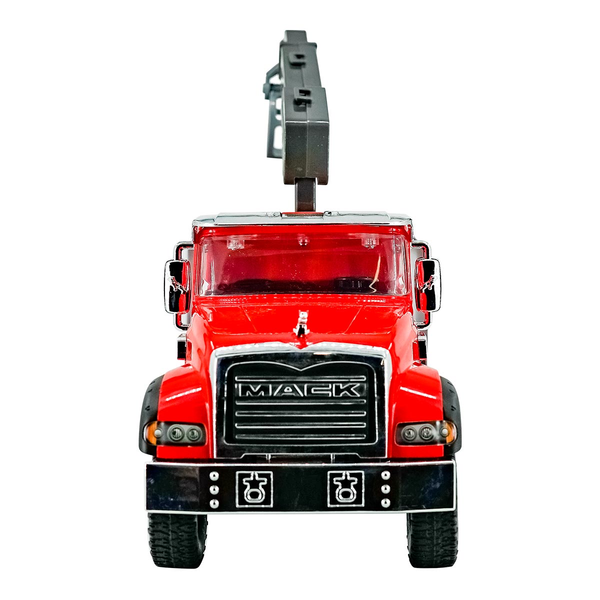 TRACTOCAMION MACK GRANITE C/GRÚA P/TRONCOS ESCALA 1:18