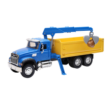 TRACTOCAMION MACK GRANITE VOLTEO C/GRÚA ESCALA 1:18