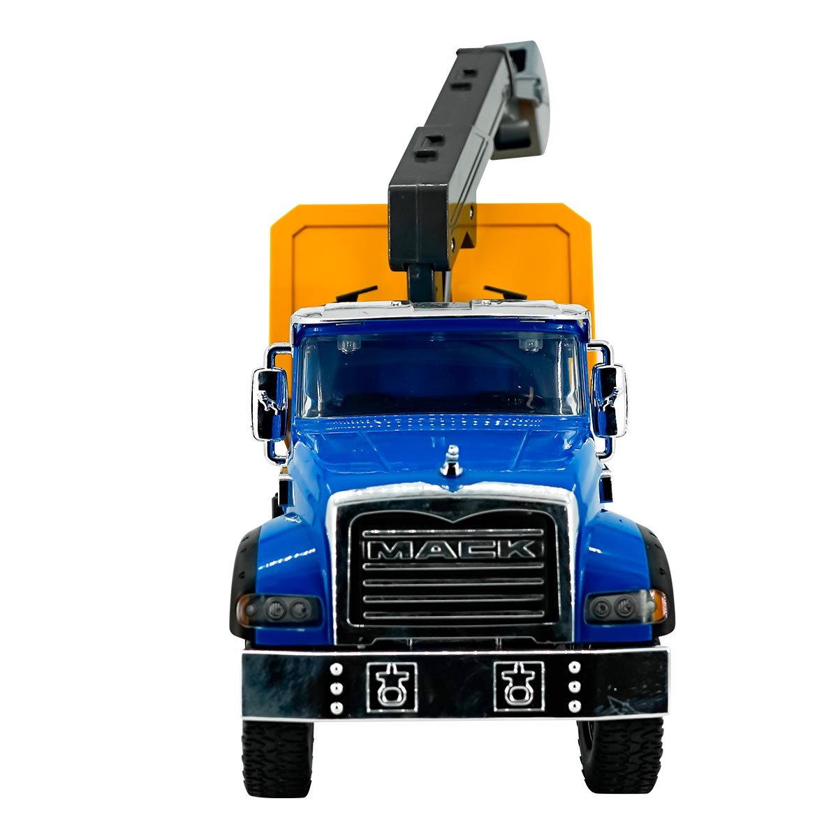 TRACTOCAMION MACK GRANITE VOLTEO C/GRÚA ESCALA 1:18