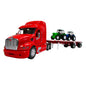 TRACTOCAMION PETERBILT 387 C/ PLATAFORMA Y DOS TRACTORES ESCALA 1:32