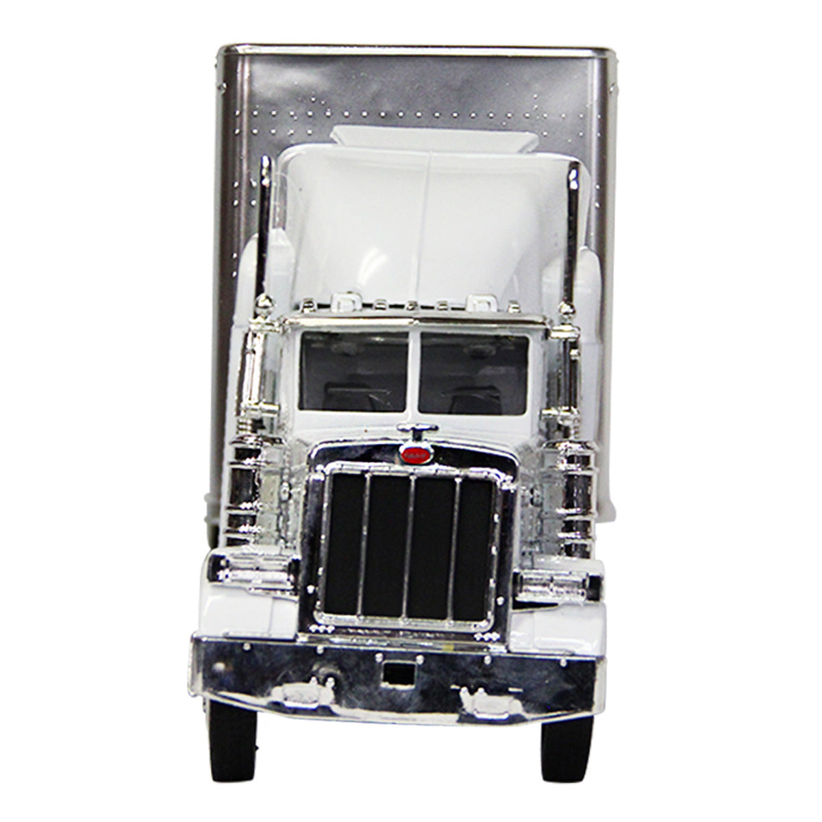 TRACTOCAMION PETERBILT 379 C/ REMOLQUE PARA GANADO ESCALA 1:32 BLANCO