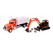 TRACTOCAMION PETERBILT 379 C/EXCAVADORA KUBOTA ESCALA 1:32