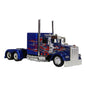 TRACTOCAMION A ESCALA 1:43 AZUL C/FLAMAS