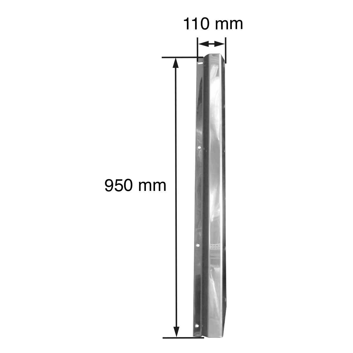 MOLDURA DE PARRILLA PARA KENWORTH W-900 L AC INOX LAT IZQ