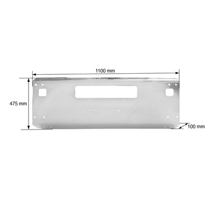 CENTRO DE DEFENSA PARA KENWORTH T-800 1995-2007 AC CROM