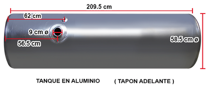 TANQUE PARA FREIGHTLINER COLUMBIA 2004 SOLO IZQUIERDO 23 X 82 PG