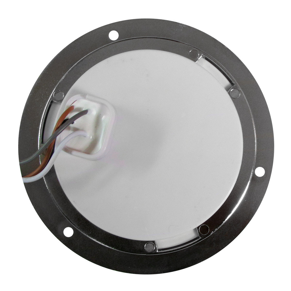 PLAFON 24 LEDS FIJA Y ESTR B/CROM REDONDO 4" TIPO PANAL BCO
