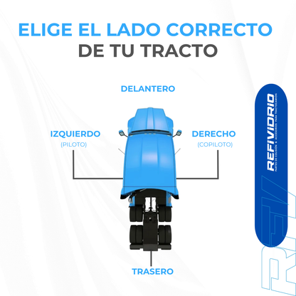 FARO DERECHO PARA FREIGHTLINER COLUMBIA 120 C/MICA LISA LUZ LED